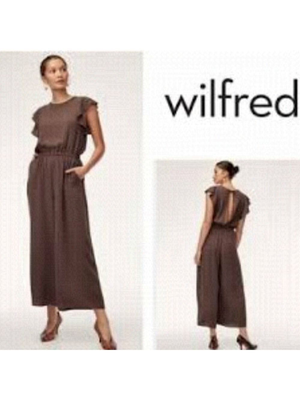 Wilfred Fleurette Dark Grey Jumpsuit Ruffled, wide-leg jumpsuit Size XS